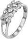 Миниатюра изображения товара Кольцо из белого золота Кристалл CP19100226773 (р.17, с бриллиантами)