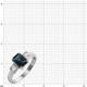 Миниатюра изображения товара Кольцо из белого золота Кристалл CN69200226773 (р.17.5, с бриллиантами и топазом)