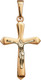 Миниатюра изображения товара Крестик из комбинированного золота Кристалл CM77500226773
