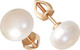 Миниатюра изображения товара Серьги из красного золота Кристалл CI66800226773 (с жемчугом)