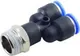 Миниатюра изображения товара Фитинг пневматический RockForce RF-SPX06-01 (2349)