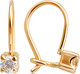 Миниатюра изображения товара Серьги из красного золота Кристалл C832600226773 (с фианитами)