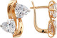 Миниатюра изображения товара Серьги из красного золота Кристалл CH22000226773 (с фианитами)