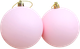 Миниатюра изображения товара Набор шаров новогодних Зимнее волшебство Матовый / 4298875 (2шт, розовый)