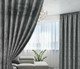 Миниатюра изображения товара Комплект штор Soft Lines Мрамор 1828-9 200x270 (2шт, темно-серый)