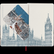 Миниатюра изображения товара Блокнот Moleskine Limited Edition I Am London Large LEQP060IAMLO (белый)