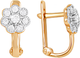 Миниатюра изображения товара Серьги из красного золота 7 КАРАТ П2217-217К14 (с фианитами)