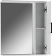 Миниатюра изображения товара Шкаф с зеркалом для ванной Айсберг Контраст 60 (левый/правый)