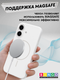 Миниатюра изображения товара Чехол-накладка Bingo Silicone Magnetic для Apple iPhone 16 Plus (белый)