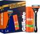 Миниатюра изображения товара Набор для бритья Gillette Fusion Станок+1 кассета+Гель д/бритья д/чувствит. кожи с алоэ (75мл)