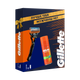 Миниатюра изображения товара Набор для бритья Gillette Fusion Станок+1 кассета+Гель д/бритья д/чувствит. кожи с алоэ (75мл)