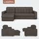 Миниатюра изображения товара Диван угловой LAGOMA Кайо левый (Tango Сhocolate)