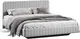 Миниатюра изображения товара Полуторная кровать ТриЯ Шелли 140x200 Тип 1 (велюр Confetti Silver)