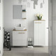 Миниатюра изображения товара Комплект мебели для ванной Lauter Adri тумба, столешница, раковина 21674A (органайзер 23 см, 59 см, белый глянец)