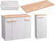 Миниатюра изображения товара Комплект мебели для ванной Lauter Adri тумба, столешница, раковина 21674A (шкаф-пенал, 79 см, белый глянец)