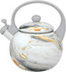 Миниатюра изображения товара Чайник со свистком Appetite Мраморный FT7-MR