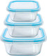 Миниатюра изображения товара Набор контейнеров Appetite SL3SB (синий)