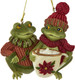 Миниатюра изображения товара Елочная игрушка Kurt S. Adler Christmas 2025 Лягушка / E1064