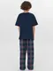 Миниатюра изображения товара Пижама детская Mark Formelle 563337 (р.128-64-57, темно-синий/клетка на темно-синем)