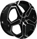 Миниатюра изображения товара Литой диск Khomen KHW1909 Tiggo 7 Pro/Pro Max 19x7.5" 5x108мм DIA 60.1мм ET 33мм (Black FP)