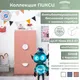 Миниатюра изображения товара Шкаф Mebelain Пикси 120 с ящиком (мечтательный розовый)