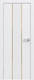Миниатюра изображения товара Дверь межкомнатная Юни Эмаль Line 4 80х200 (белый/золотистый)
