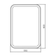 Миниатюра изображения товара Зеркало Silver Mirrors Мальта 60x80 / LED-00002251