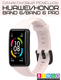 Ремешок для умных часов Bingo Silicone для Huawei Band 6/HONOR Band 6/6 Pro (светло-розовый) — фото 6