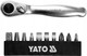 Миниатюра изображения товара Набор бит Yato С трещоткой 1/4" / YT-14390 (11пр)