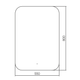 Миниатюра изображения товара Зеркало Silver Mirrors Паллада 55x80 / LED-00002700