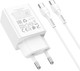 Миниатюра изображения товара Зарядное устройство сетевое Hoco N70+кабель Type-C-Type-C (белый)