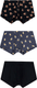 Миниатюра изображения товара Комплект мужских трусов Mark Formelle 411122-3 (р.94-104, пиво на грозе/черный/медведи на черном)