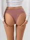 Миниатюра изображения товара Комплект женских трусов Mark Formelle 412623-3 (р.94, кофейно-розовый)