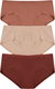 Миниатюра изображения товара Комплект женских трусов Mark Formelle 412263-3 (р.98, бежевая полоска/молочный шоколад/корица)