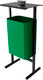 Миниатюра изображения товара Урна уличная Allerd Стандарт 35л с пепельницей (зеленый)
