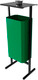Миниатюра изображения товара Урна уличная Allerd Стандарт 50л с пепельницей (зеленый)