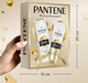 Миниатюра изображения товара Набор косметики для волос PANTENE Густые и крепкие шампунь+Бальзам-ополаскиватель (250мл+180мл)