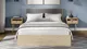 Миниатюра изображения товара Двуспальная кровать ТриЯ Сэнди с ПМ Тип 2 160x200 с заглушиной (вяз благородный/велюр графит)