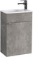 Миниатюра изображения товара Тумба с умывальником Belux Бергамо-Женева НП40 + Женева 40 ФС (31, бетон чикаго/светло-серый/фаянс)