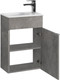 Миниатюра изображения товара Тумба с умывальником Belux Бергамо-Женева НП40 + Женева 40 ФС (31, бетон чикаго/светло-серый/фаянс)