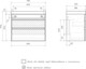 Миниатюра изображения товара Тумба с умывальником Volna Conty 70.2Y + Lake 70 (подвесная)