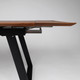 Миниатюра изображения товара Обеденный стол ОКА Сангай 136-196x80 (дуб мореный/черный)