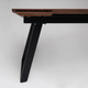 Миниатюра изображения товара Обеденный стол ОКА Сангай 136-196x80 (дуб мореный/черный)