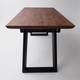 Миниатюра изображения товара Обеденный стол ОКА Сангай 136-196x80 (дуб мореный/черный)