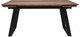 Миниатюра изображения товара Обеденный стол ОКА Сангай 136-196x80 (дуб мореный/черный)