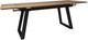 Миниатюра изображения товара Обеденный стол ОКА Сангай 136-196x80x80 (дуб натуральный/черный)