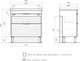 Миниатюра изображения товара Тумба с умывальником Volna Lotty 80.2Y Миранда + Миранда 80 (напольная)