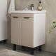 Миниатюра изображения товара Тумба с умывальником Volna Lotty 60.2D Миранда + Миранда 60 (латте, напольная)