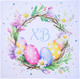 Миниатюра изображения товара Сервировочная салфетка Доляна Пасхальный венок / 10894874