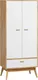 Миниатюра изображения товара Шкаф Мебельград Калгари 80х50х185см (дуб натуральный светлый/белый матовый)